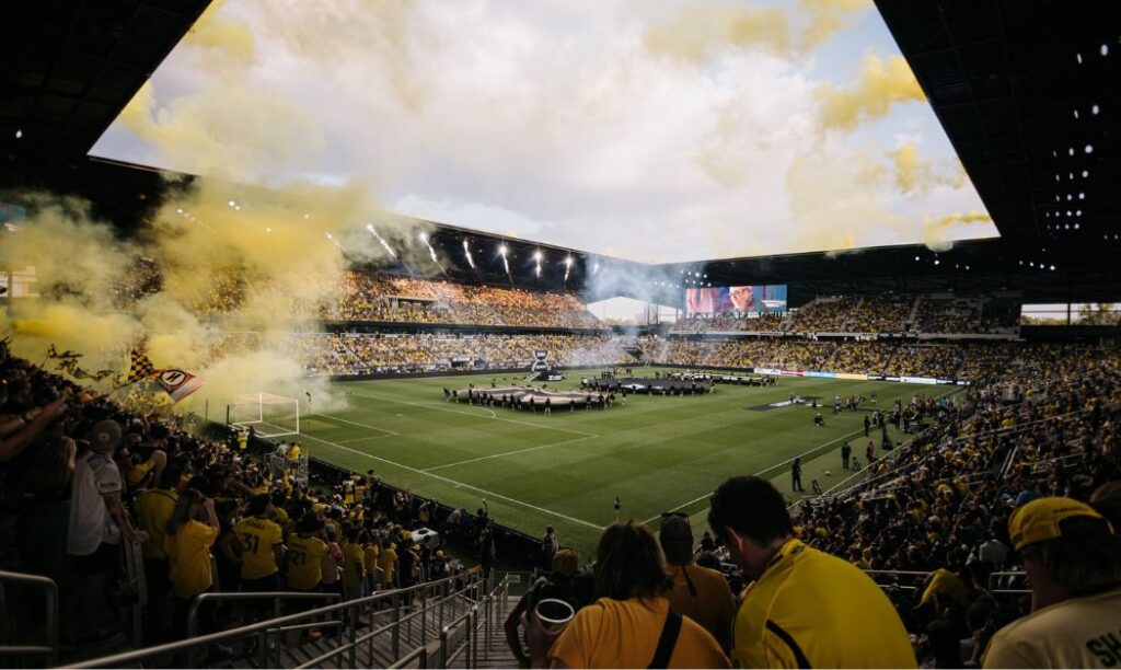 Lower.com Field during pregame rituals