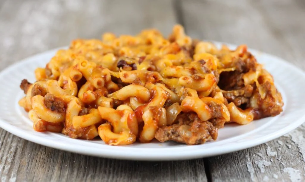 A version of the Johnny Marzetti Casserole