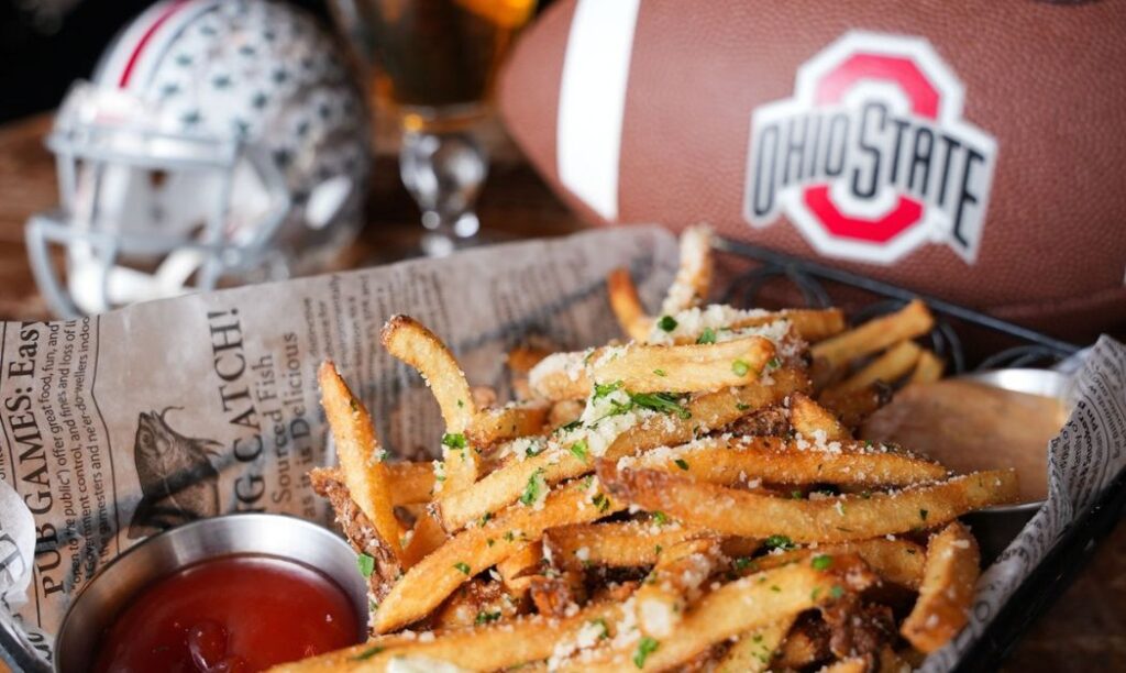 Arch City Tavern's Truffle Fries are a staple in the Central Ohio pub scene, and pairs super well with Ohio State Football 