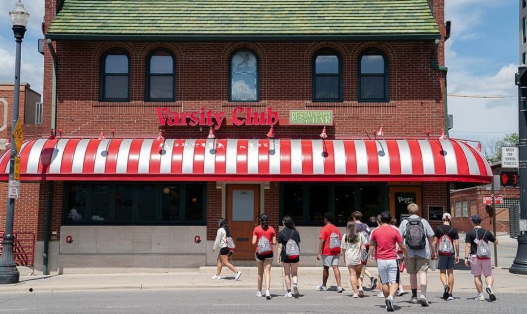 The exterior of the Varsity Club in Columbus