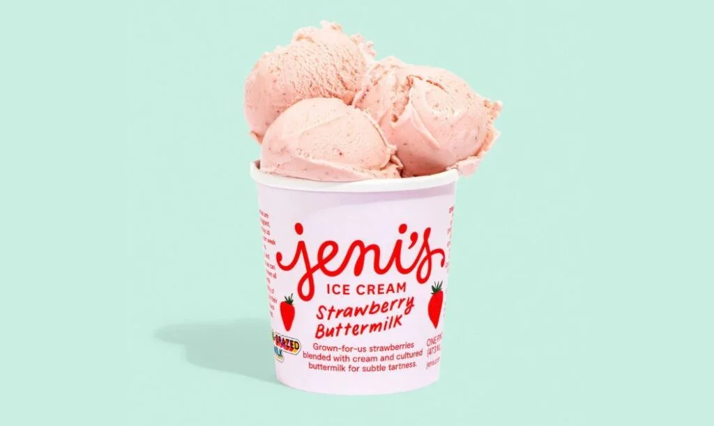 Jeni's Ice Cream Strawberry Buttermilk