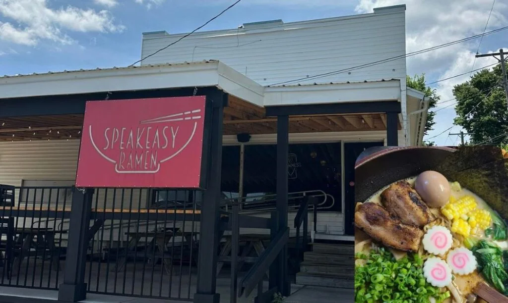 Exterior of Speakeasy Ramen in Springfield, OH.