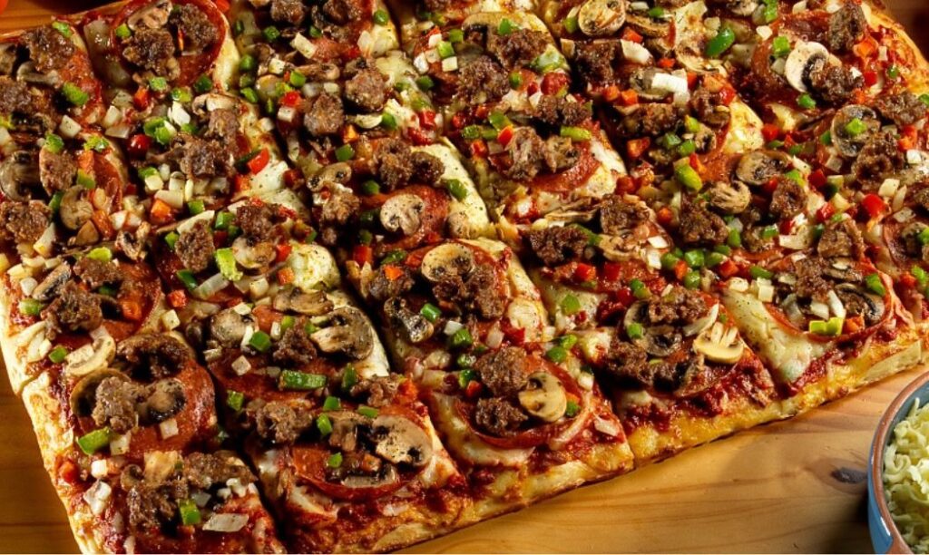 Adriatico's Sicilian cut pizza