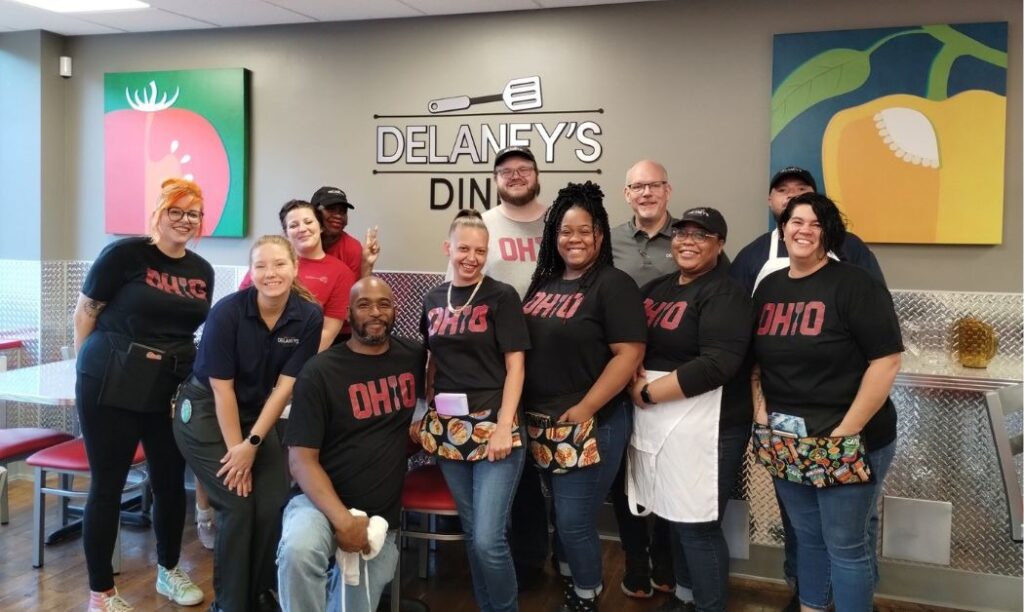 The Delaney's Diner crew at the Grandview Heights location.