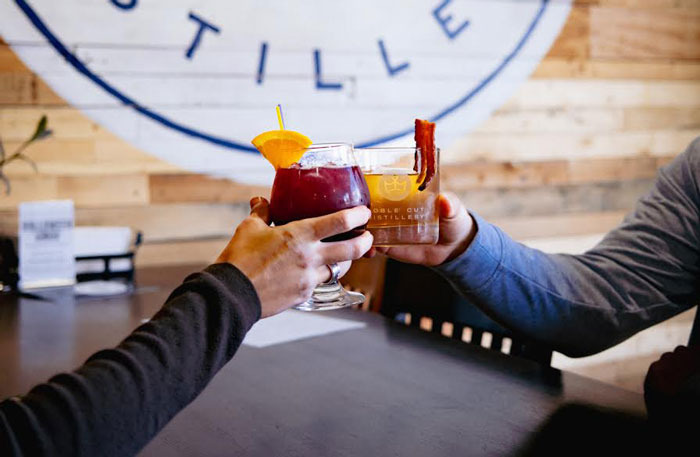 Enter to Win Date Night Cocktails & Boozy Bar Bites for 2 From Noble Cut Distillery